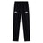The Clarksville Headhunters Stretch Tapered Pant by EMB Canterbury features a black, quick-dry fabric, elastic waistband, small white Canterbury logo on the left thigh, and circular AH logo on the right—ideal men's workout pants.