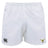 The Hornets Rugby Club Advantage Rugby Shorts by EMB Canterbury feature a black Canterbury logo on the left leg, a yellow Hornets emblem on the right, and moisture-wicking fabric for comfort on and off the field.