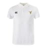 The Hornets Rugby Club Waimak Polo by Canterbury features the iconic CCC logo on the right chest and a club crest with text on the left—perfect for rugby fans. Brand: EMB Canterbury.