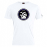 Explore the Helena Youth Rugby Club Plain Tee by WRS Canterbury, a white cotton-rich T-shirt. It boasts a bold black circle design with "HELENA HYDRA" and a multi-headed creature illustration.