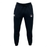 Helena Youth Rugby Leisure Sweatpant by EMB Canterbury: Black sustainable athletic joggers with a drawstring waist, featuring logos on the left thigh and right pocket.