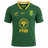 The Nike Springboks 26/27 Replica Home Jersey features yellow accents, team and Springbok logos, FNB sponsor, and a South African flag on the sleeve—an authentic jersey for true fans.