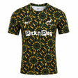 The Nike Springboks 26/27 Pre-Match Top is a short-sleeve rugby jersey with a green, yellow, and black geometric design—ideal as a Springboks pre-match shirt or as official Nike rugby gear.