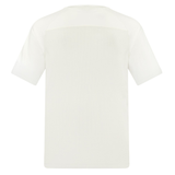 Back view of the Exiles Rugby Everest Dart Tech T-Shirt by EMB Canterbury, a plain white crew neck made from quick-drying, breathable fabric, with no visible logos or designs.