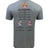 The back of the WRS LAT Atlanta Old White RFC 2025 National Champions T-Shirt is gray and features "National Club Rugby Champions," 2025 match scores, event logos, and Atlanta Old White RFC at the top.