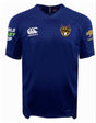 The NorCal Sacramento Middle School All-Stars Evader Jersey by EMB Canterbury features short sleeves, sponsor logos, moisture-wicking fabric, and the "Rugby Nor Cal" logo—a perfect pick for Rugby World Cup fans.