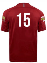 The NorCal Bay Area Middle School All-Stars Evader Jersey by EMB Canterbury is a red rugby jersey featuring a white number 15 on the back and sponsor logos on both sleeves.