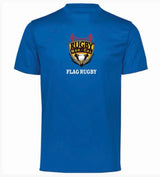 Stay comfortable all day in the NorCal Sacramento Flag Rugby Momentum Tee by WRS Augusta, featuring moisture-wicking fabric and “Rugby NorCal” with “FLAG RUGBY” text in white.