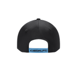 Show your support for the Cronulla-Sutherland Sharks with the stylish Sharks NRL 25/26 Media Cap by Classic Sportswear, a black baseball cap featuring "CSORLFC" text and a blue adjustable strap.