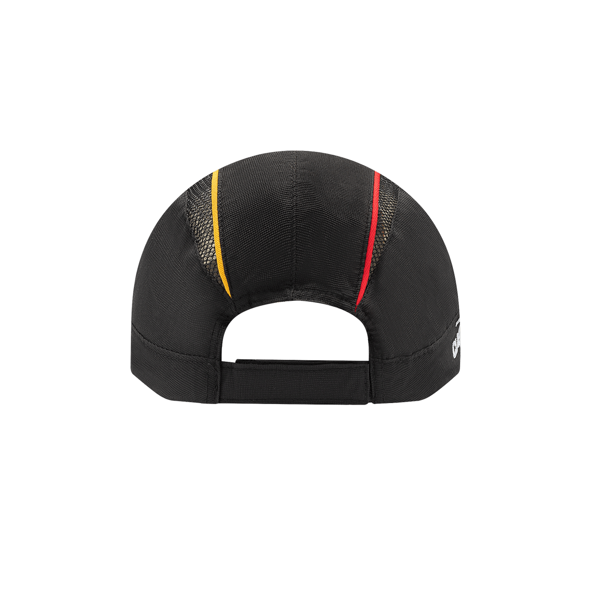 The Gallagher Chiefs Super Rugby Training Cap 25/26 by Classic Sportswear showcases a classic style with red and yellow stripes, a mesh panel, and an adjustable strap.