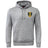 The Gotham Knights Embroidered Club Hoodie by Canterbury features a gray design, front pocket, and yellow-blue CKFC crest on the left chest. Brand: EMB Canterbury.