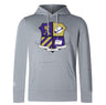 The St. Augustine Alumni Club Lightweight Hoodie by WRS Canterbury features a four-section coat of arms and "Unitas Veritas Caritas" banner—offering casual comfort and timeless style for every alum.
