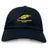 The Montgomery Yellowhammers Dad Cap by EMB S&S Activewear features a black design with a yellow feather and "Yellowhammers Rugby" embroidered on the front—an ideal team cap for rugby fans.