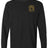 The Montgomery Yellowhammers Yellow Retro Logo Long Sleeve Comfort Tee by EMB S&S Activewear features a small yellow graphic and embroidered logo on the left chest—ideal for rugby fans seeking style and comfort.