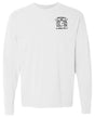 The Montgomery Yellowhammers Black Logo Long Sleeve Retro Comfort Tee by EMB S&S Activewear features a small black embroidered logo and text on the upper left chest—ideal for rugby fans who enjoy subtle style.