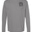The Montgomery Yellowhammers Black Logo Long Sleeve Retro Comfort Tee by EMB S&S Activewear features a small black embroidered logo and text on the left chest—ideal for rugby fans who value both style and comfort.