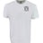 The EMB S&S Activewear Montgomery Yelllowhammers Black Logo Retro Comfort Tee features a small black embroidered logo and text on the upper left chest—ideal for rugby fans who love classic style.