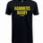 The Montgomery Yellowhammers "Hammers Rugby" Supersoft Tee by WRS LAT is a black unisex cotton t-shirt featuring bold yellow "HAMMERS RUGBY EST 1984" text on the front.