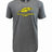 The Montgomery Yellowhammers Supersoft Tee by WRS LAT is a gray unisex cotton shirt with a yellow feather graphic and "YELLOWHAMMERS RUGBY" on the chest—perfect for fans to show support.
