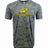 The WRS LAT Montgomery Yellowhammers Supersoft Tee is a gray camo unisex shirt with a yellow feather and bold "YELLOWHAMMERS RUGBY" on the front, crafted from supersoft cotton for all-day comfort.