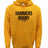 The WRS Augusta Montgomery Yellowhammers "Hammers Rugby" 60/40 Hoodie features a front pocket and bold "HAMMERS RUGBY EST 1984" chest print—a perfect custom fan addition to your athletic fleece collection.