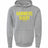 Show your team spirit with the WRS Augusta Montgomery Yellowhammers "Hammers Rugby" 60/40 Hoodie—a gray athletic fleece featuring "HAMMERS RUGBY EST. 1884" in bold yellow on the front, perfect custom fan wear for any supporter.
