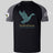 Presenting the Mystical Geese Elite Training Tee by Canterbury—a black and gray sports jersey from WRS Canterbury. Showcasing a stylized goose graphic, “Mystical Geese Vancouver Golden Oldies 2027,” and team logos on each sleeve, this tee is expertly crafted with advanced Vapodri fabrics for superior comfort and performance.