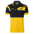 The Limited Edition Hurricanes Super Rugby 25/26 Retro Jersey by Classic Sportswear is yellow and black with abstract blue accents, featuring the word "Classic" and a team logo. It's ideal for fans of retro jerseys, embodying timeless style and classic sportswear appeal.