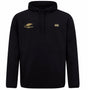 Montgomery Yellowhammers Tempo+ Hoodie by EMB Canterbury: Black hooded sweatshirt featuring gold embroidered logos on the chest, including a wheat symbol and the phrase “TELLURIDEHARNESS RUGBY.” Inspired by classic Canterbury sportswear, this rugby hoodie combines timeless style with modern comfort.
