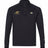 Introducing the Montgomery Yellowhammers Tempo+ 1/4 Zip Training Top by EMB Canterbury—a black, long-sleeve training top featuring a yellow “Yellowhammers Rugby” and crest on the left chest, complemented by a white Canterbury logo on the right chest. Perfect for your rugby training sessions.