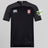 Black short-sleeved Legion Academy Rugby WRS Vapodri Evader Jersey by Canterbury with a v-neck, the Canterbury logo on the right chest, and a Legion Academy crest on the left chest.