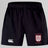 Black Legion Academy Rugby WRS Advantage 2.0 Short by Canterbury featuring a white logo on the right leg and a shield emblem on the left.