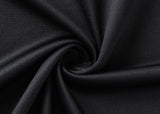 Close-up of the Gallagher Chiefs Super Rugby 25/26 Team Polo by Classic Sportswear, highlighting its black moisture-wicking fabric, texture, and smooth folds.