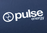 The Classic Sportswear Pulse Energy logo stands out on the dark blue textured background, evoking the moisture-wicking fabric of the Highlanders Super Rugby 25/26 Replica Home Jersey by Classic Sportswear.