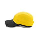Side view of the Hurricanes Super Rugby 25/26 Training Cap, featuring a yellow top and black brim, ideal for any training session; crafted by Classic Sportswear.