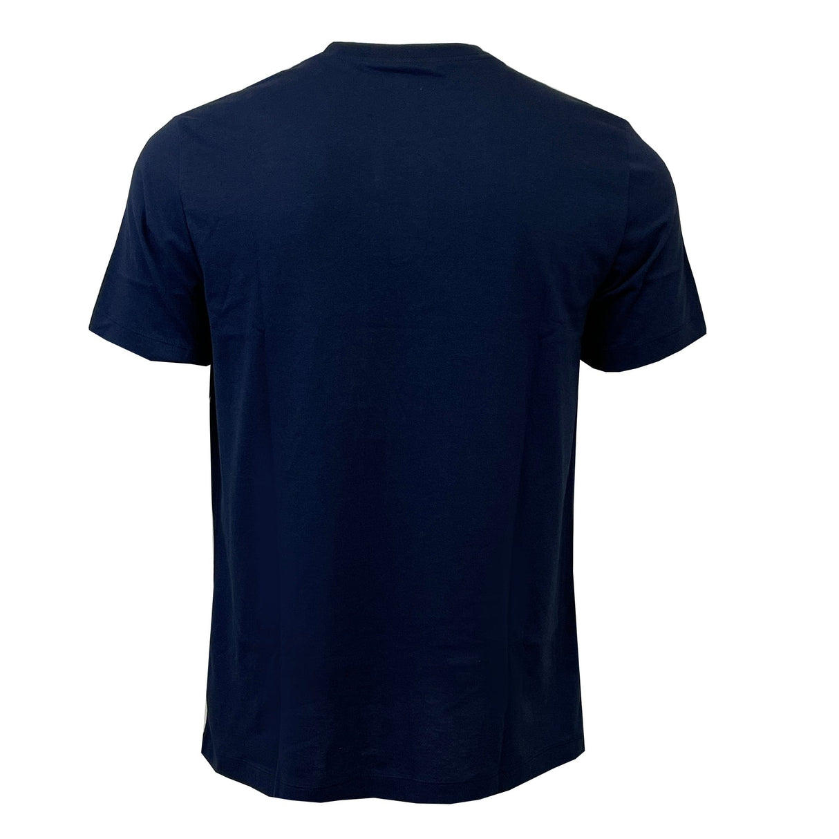 A plain, dark blue, short-sleeved Racing 92 Evergreen Tee 1 by Nike viewed from the back.