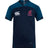 The Washington State Rugby Vapodri Evader Jersey by EMB Canterbury has a navy blue design with teal accents, a Canterbury neckline, and "Canterbury" and "Rugby" logos on the chest, enhanced by VapoDri technology.