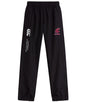 The Washington State Rugby Cuffed Hem Stadium Pant by EMB Canterbury features a white "Canterbury of New Zealand" logo and a bold red "WCU Rugby" emblem on the left side. These black pants are perfect for showcasing your sporty style with their cuffed hem design.