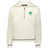 Honor Irish heritage in the EMB Augusta Women's Vintage Ireland Heritage Prep Pullover, featuring a front half-zip, grey cuff and hem stripes, and a green shamrock with "1875" on the left chest for timeless preppy style.