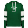 WRS Augusta Nations of Rugby Ireland Jackson Way Hoodie with white sleeve stripes, "IRELAND RUGBY" text, and a shield emblem on the chest.