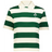 The EMB Augusta Women's Vintage Ireland Prep Street Rugby Crop features bold green and white stripes, a small “1875” chest emblem, and a classic cropped rugby design for the perfect Ireland-inspired street style.