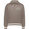 The EMB Augusta Women’s Vintage Ireland Est 1875 Heritage Prep Pullover features “Ireland Rugby Est. 1875” and a crest on the chest, with white stripes on the cuffs and hem for a classic look.