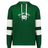 Show your support with the WRS Augusta Nations of Rugby Ireland Est 1875 Jackson Way Hoodie, featuring white drawstrings, sleeve stripes, and “Ireland Rugby Est. 1875” above a shamrock shield—ideal for any Rugby Ireland fan.