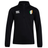 A black Ireland Club Shield 1/4 Zip Training Top by EMB Canterbury, featuring a stylish CCC logo on the left chest and an Ireland Club Shield in green, white, and orange on the right.