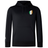 Ireland Shield Club Lightweight Hoodie by EMB Canterbury in black features a front pocket, drawstrings, and a small Ireland Shield emblem with green, white, and orange vertical stripes on the left chest.