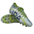 Meet the IDA Sports Ida Women's Rise Elite FG "Play All Day" in Silver/Green: a stylish, high-performance soccer cleat. Featuring WAVEKNIT for a snug fit and multi-stud soles for excellent traction, they're 100% vegan—an eco-friendly choice for players.