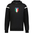 The WRS Augusta Italy Heritage Prep Vintage Shield Hoodie features white arm stripes and an "ITALIA 1929" crest in Italian flag colors—a true nod to vintage style.