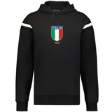 The WRS Augusta Italy Heritage Prep Vintage Shield Hoodie features white arm stripes and an "ITALIA 1929" crest in Italian flag colors—a true nod to vintage style.