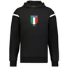 The WRS Augusta Italy Heritage Prep Vintage Shield Hoodie features white arm stripes and an "ITALIA 1929" crest in Italian flag colors—a true nod to vintage style.