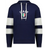 The WRS Augusta Nations of Rugby Italy Jackson Way Hoodie features a navy blue design, white drawstrings, striped sleeves, and "Italy Rugby" above an Italian flag crest on the chest.